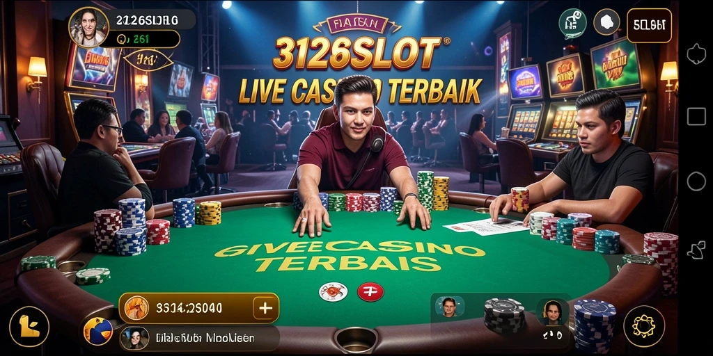 Tampilan menarik dari gameplay Live Casino 3126SLOT.
