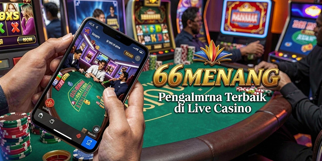 Tampilan gameplay Live Casino yang mendebarkan di 66MENANG.