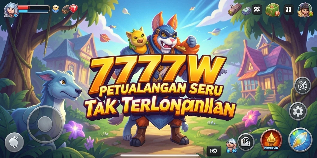Tampilan screenshot gameplay petualangan penuh warna dan menarik.