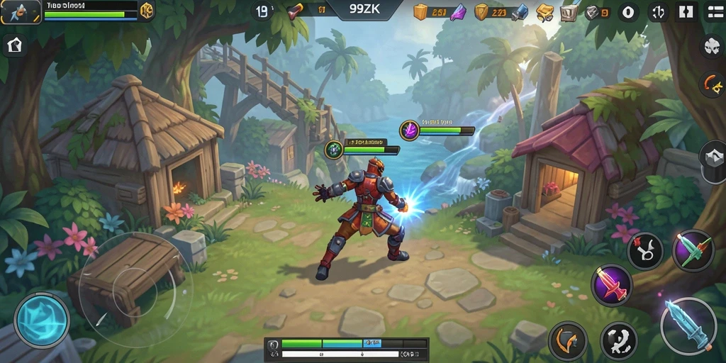 Screenshot utama 99ZK menunjukkan gameplay simulasi yang menawan.