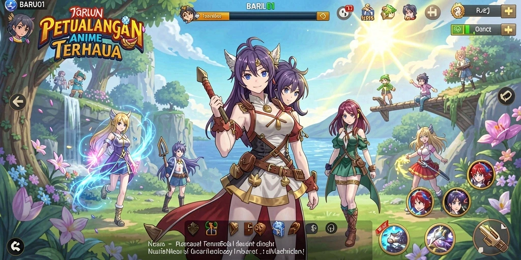 Tampilan gameplay BARU01 yang menarik dan penuh warna.