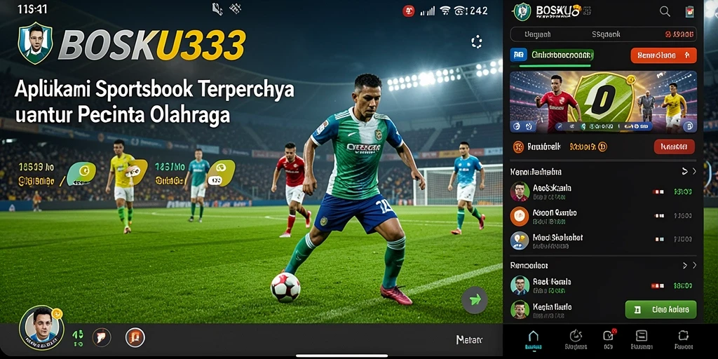 Tampilan gameplay seru dari BOSKU33 dalam taruhan olahraga.