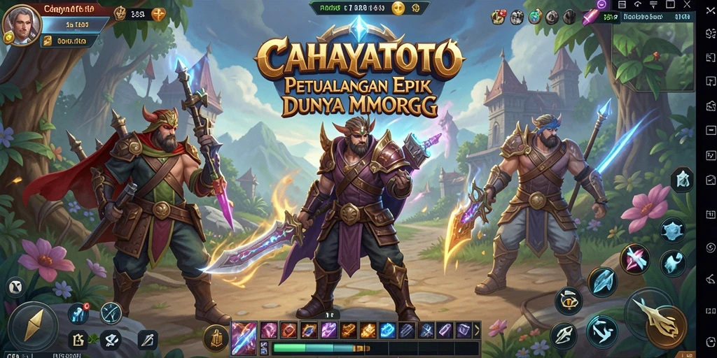 Tampilan gameplay CAHAYATOTO yang memukau dalam dunia MMORPG.