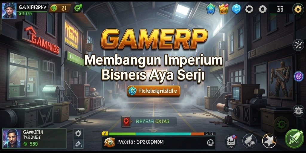 Screenshot menunjukkan gameplay menarik saat membangun bisnis Tycoon.