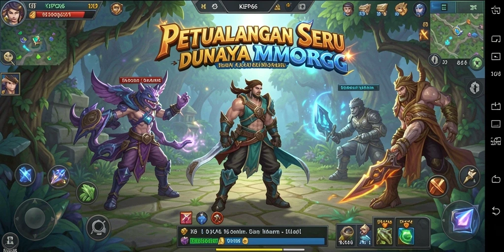 Tangkapan layar KEPO66 menampilkan aksi pertempuran seru dalam dunia MMORPG.