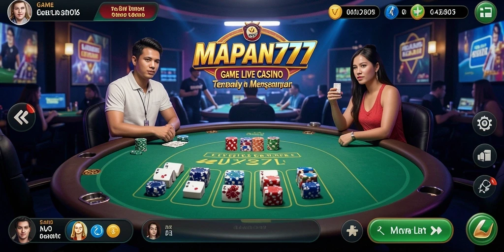 Gameplay Live Casino yang menegangkan dan interaktif dari MAPAN777.