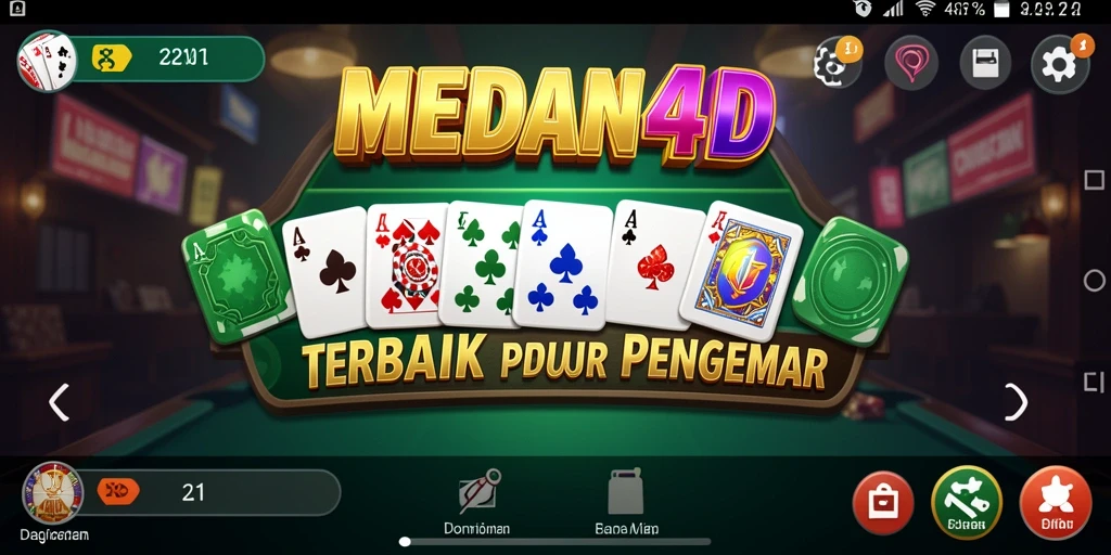 Tampilan gameplay domino MEDAN4D yang menarik dan seru.