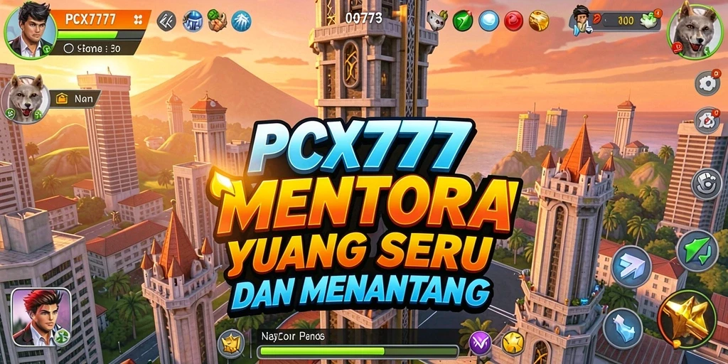 Screenshot gameplay PCX777 yang menampilkan aksi seru dalam Tower Defense.