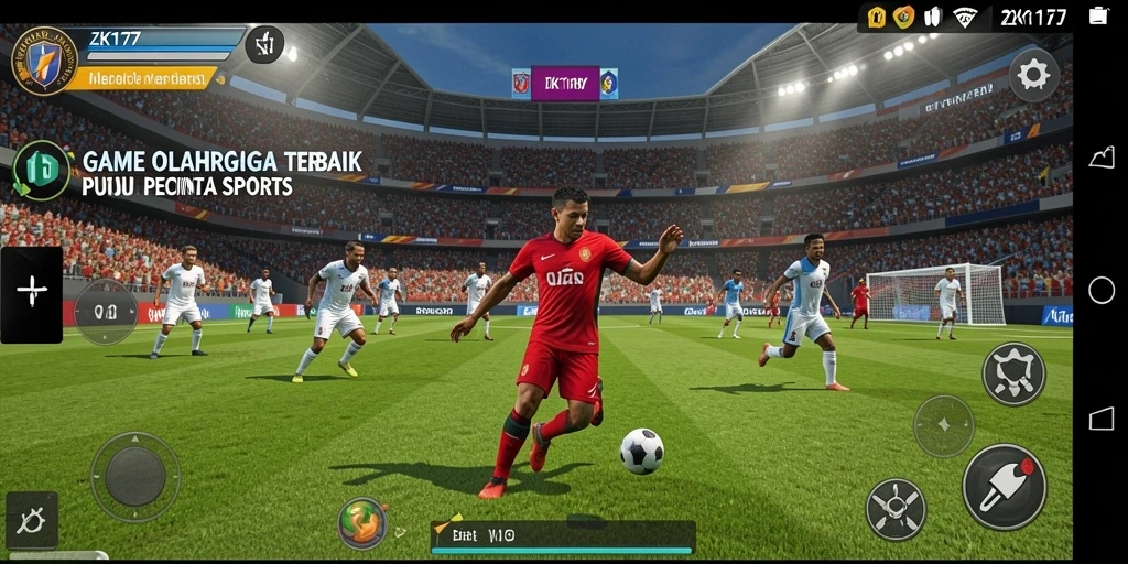 Screenshot ZK1177 menampilkan keseruan gameplay olahraga.